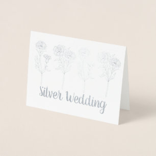 Silver Wedding Invitation