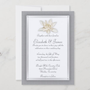 Silver Wedding Invitations