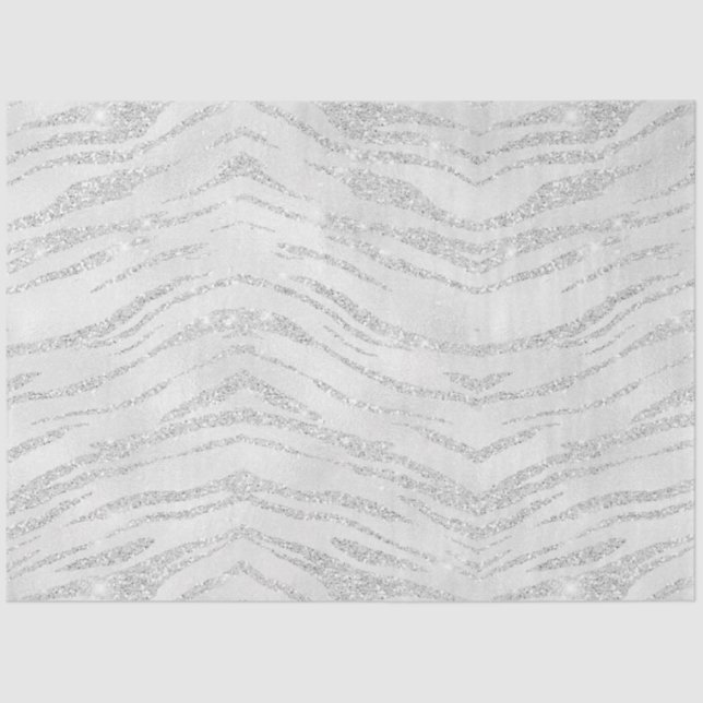 Silver  Wedding Tissue Paper (Front)