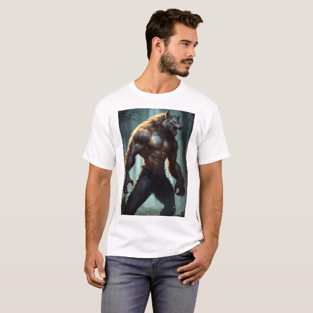 Silver Werewolf: Embodiment of Fear T-Shirt Design (Front Full)