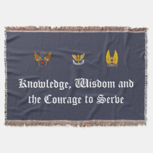 Silver Wings Throw Blanket
