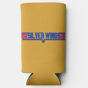 Silver Wings "Top Gun" Inspired Can Cooler