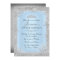 Silver Winter Wonderland Blue Sweet 16 Invitation