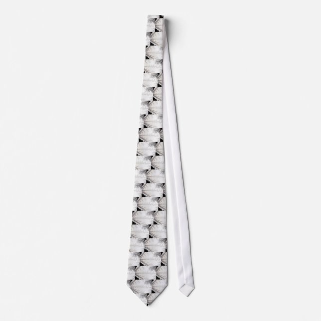 Silver Zigzag Tie (Front)