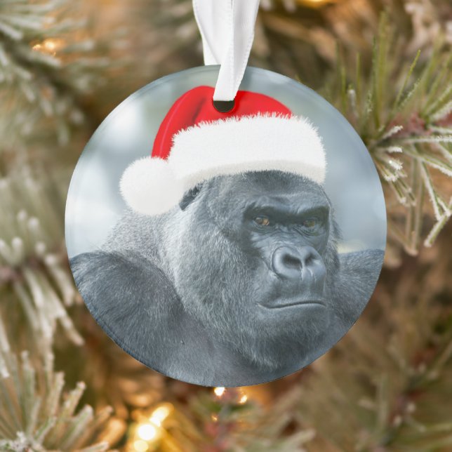 Silverback as the Christmas Grouch Ornament (Tree)