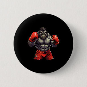 Silverback Gorilla Gym Apparel Body Building Boxin 6 Cm Round Badge