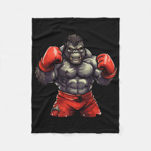 Silverback Gorilla Gym Apparel Body Building Boxin Fleece Blanket