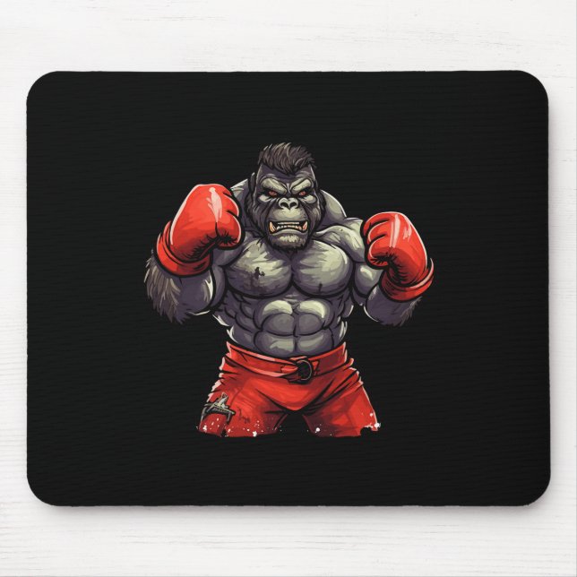 Silverback Gorilla Gym Apparel Body Building Boxin Mouse Pad (Front)