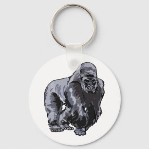 Silverback Gorilla Key Ring