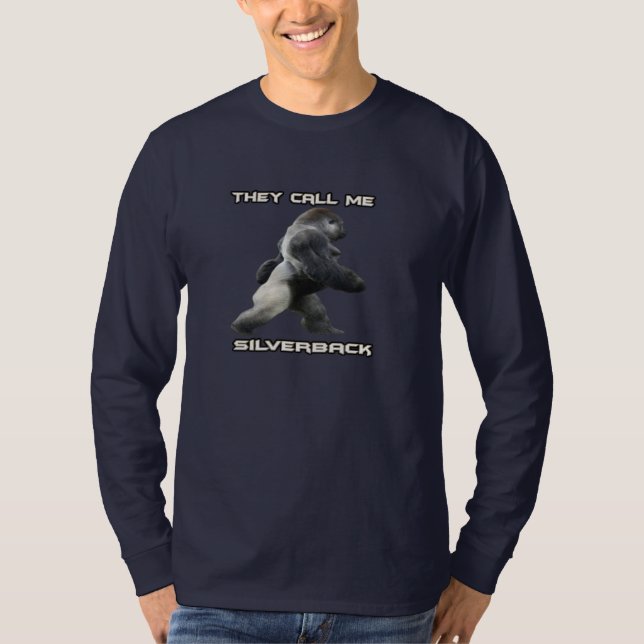Silverback Gorilla Long T-Shirt (Front)