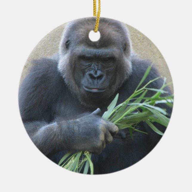 Silverback Gorilla Ornament (Front)