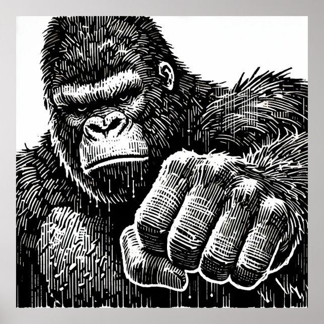Silverback Gorilla Poster (Front)