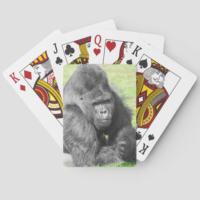 Silverback Takes the Spotlight Playing Cards (Back)