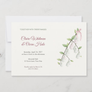Silverbell Branch Wedding Invitation