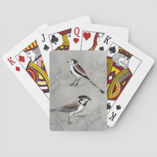 Silvered Aviary   A Pair Playing Cards