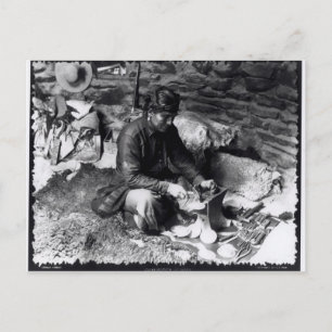 Silversmith at work, c.1914 postcard