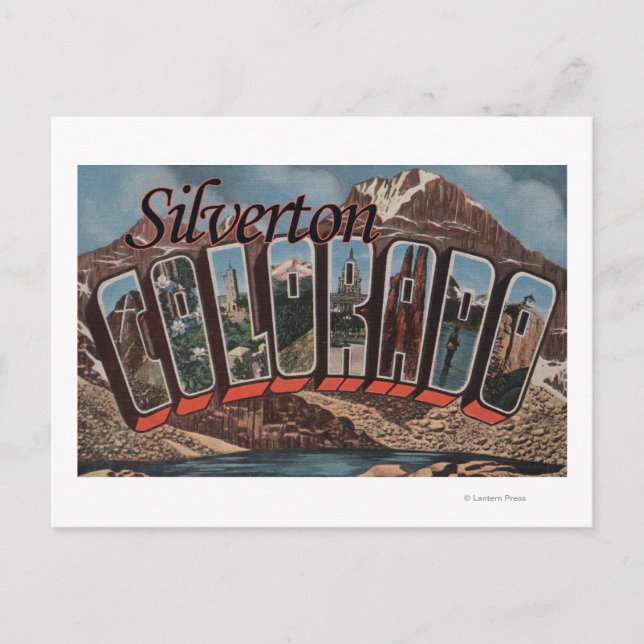 Silverton, Colorado - Large Letter Scenes Postcard (Front)