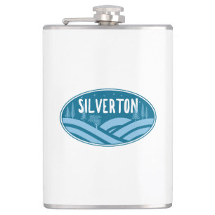 Silverton Colorado Outdoors Hip Flask