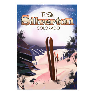 Silverton Colorado ski poster