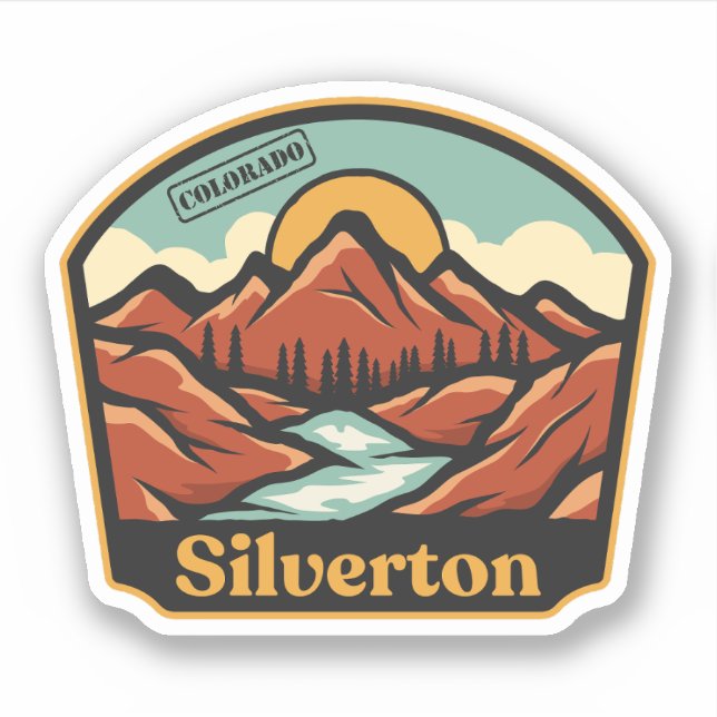 Silverton, Colorado Sticker (Front)