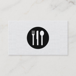 Silverware 2 / Linen Pattern Business Card