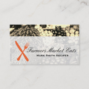 Silverware Culinary Master Chef Farmers Market Business Card