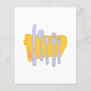 Silverware Custom Menu Flyer Template
