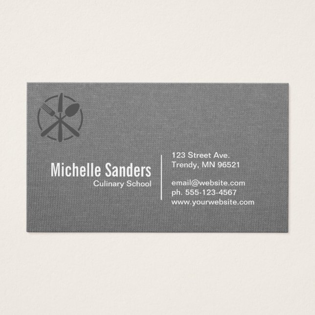 Silverware Logo | Grey Texture (Front)