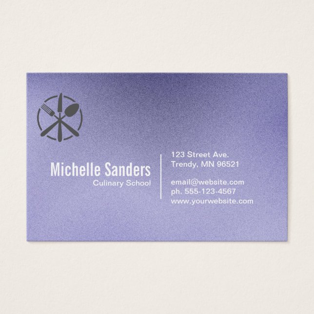 Silverware Logo | Purple Texture (Front)