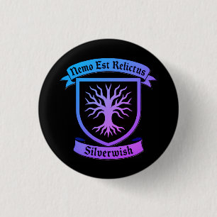 SilverWish Button/pin Blue-Purple Gradient  3 Cm Round Badge