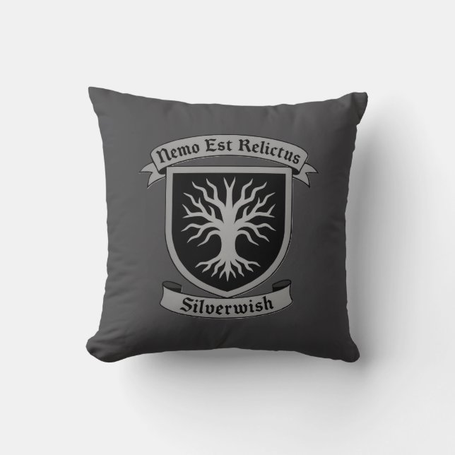SilverWish Guild Crest and motto:Original Colours Cushion (Front)