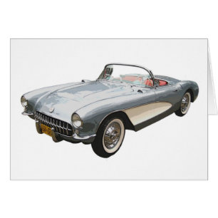 Silvery blue 1959 Corvette