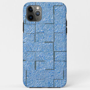Silvery blue texture with mosaic effect and relief Case-Mate iPhone case