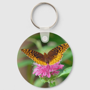 Silvery Checkerspot Butterfly Key Ring