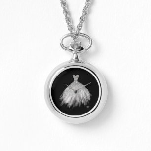 *~* Silvery Glittler Wedding Dress Wedding Gown Watch
