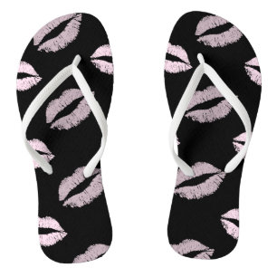 Silvery Pink Kisses Jandals