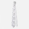 Silvery Snowflakes Winter Wedding Neck Tie