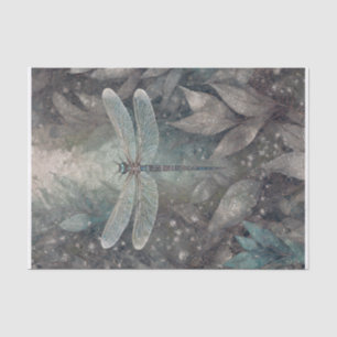 Silvery Sparkle, Midnight Wings Dragonfly  Tissue Paper