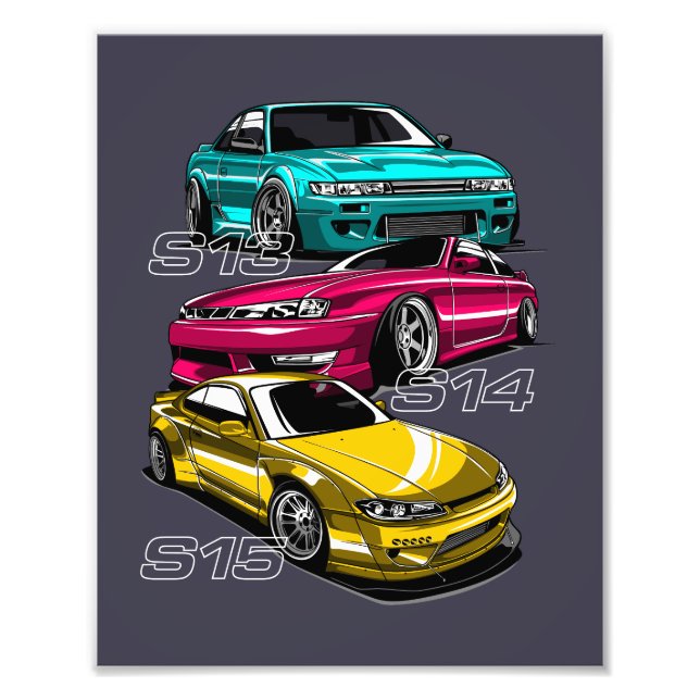 SILVIA "S" CHASSIS EVOLUTION PHOTO PRINT (Front)