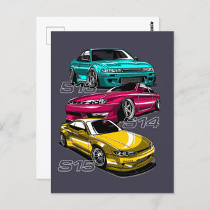 SILVIA "S" CHASSIS EVOLUTION POSTCARD