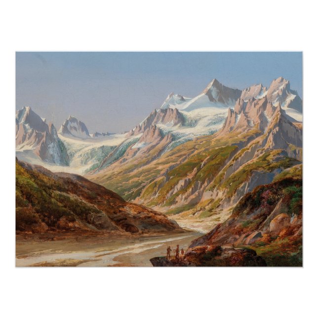 Silvretta Mountain Landscape – Ignaz Dorn Poster (Front)