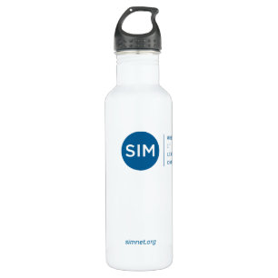SIM Logo with Tagline Teal 710 Ml Water Bottle