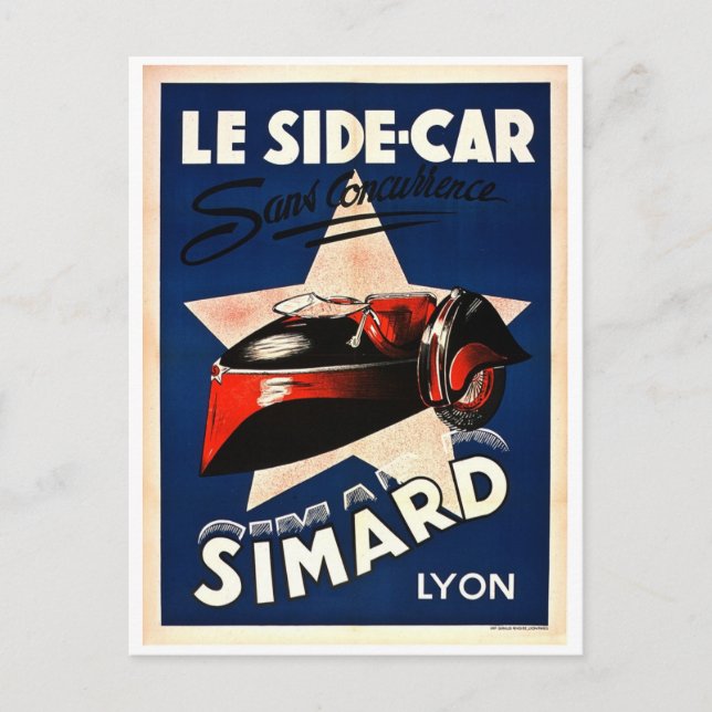 Simard - Le Side Car Postcard (Front)