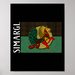 Simargl Paganism Dog Nordic Ancestry National Russ Poster