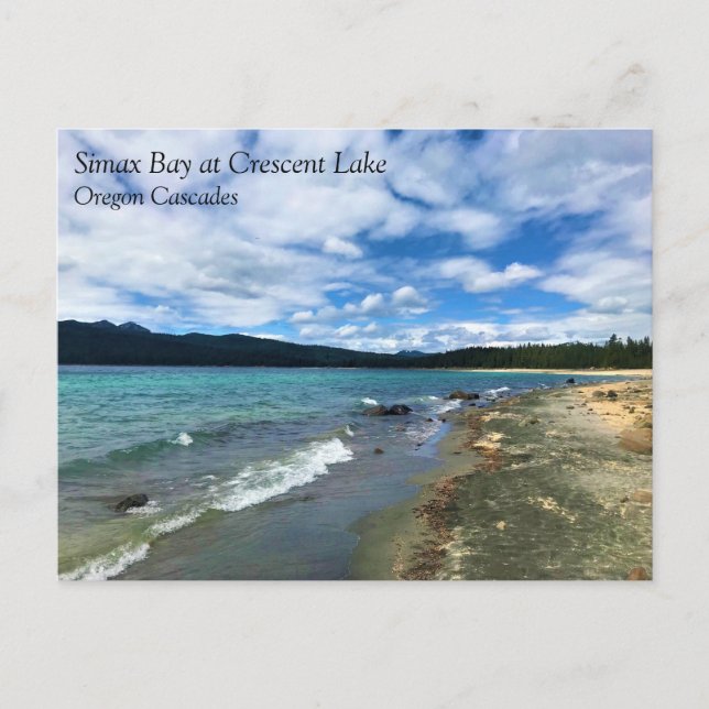Simax Bay at Crescent Lake, Oregon Postcard (Front)