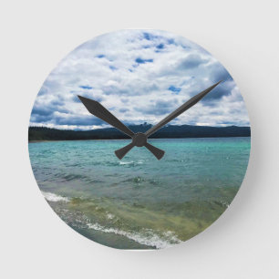 Simax Bay at Crescent Lake, Oregon Round Clock