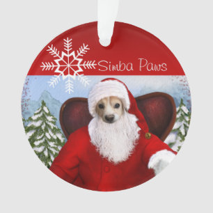 Simba Santa Ornament