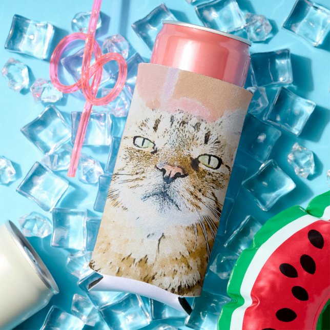 Simba the Striped King Seltzer Can Cooler (In Situ Summer)