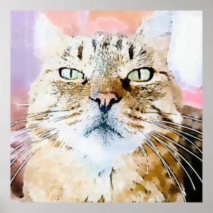 Simba the Tiger Cat Poster