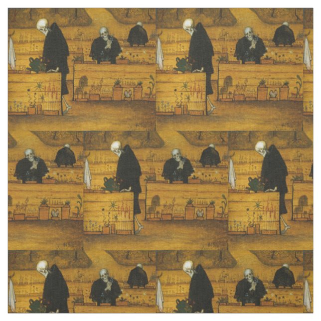 Simberg’s Garden of Death art fabric (Swatch)